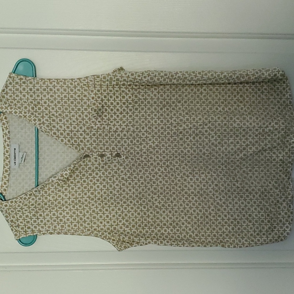 Liz Claiborne Henley Tank Top XL VGUC